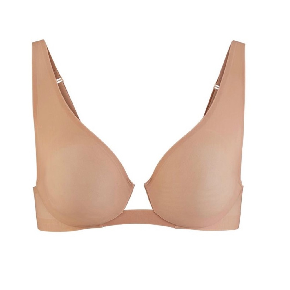 Skims Naked underwire plunge bra color HONEY 38B NWT